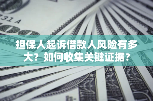 济南担保人起诉借款人风险有多大？如何收集关键证据？