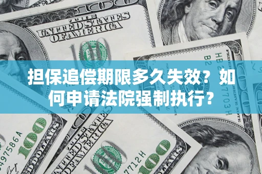 济南担保追偿期限多久失效？如何申请法院强制执行？