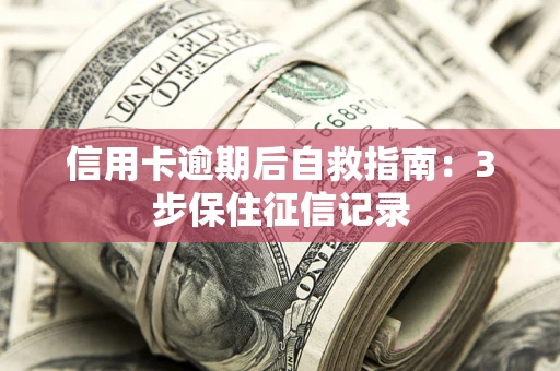 济南信用卡逾期后自救指南：3步保住征信记录