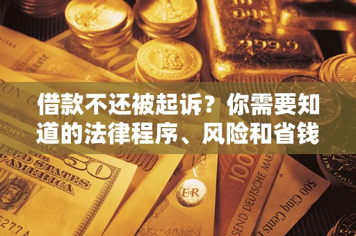济南借款不还被起诉？你需要知道的法律程序、风险和省钱技巧