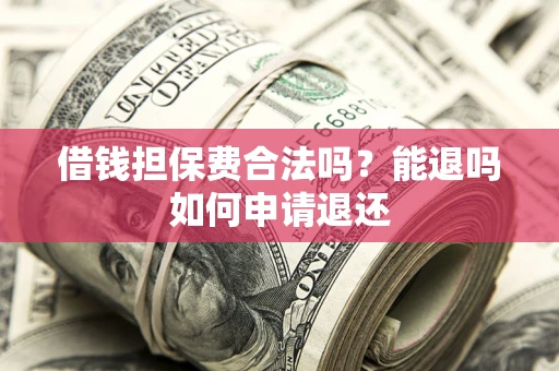 济南借钱担保费合法吗？能退吗如何申请退还