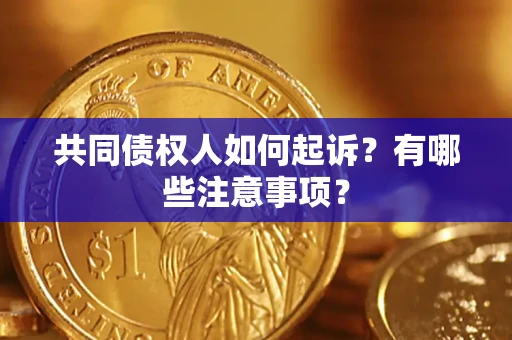 济南共同债权人如何起诉？有哪些注意事项？